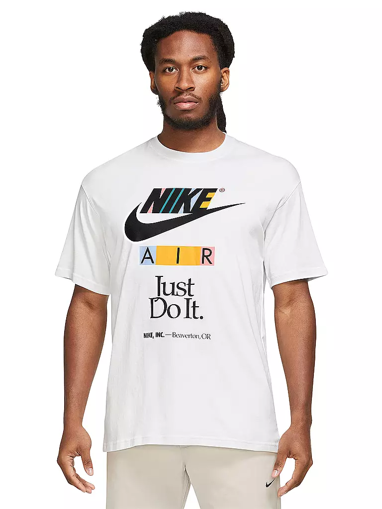 NIKE Herren T Shirt Sportswear Max90 weiss